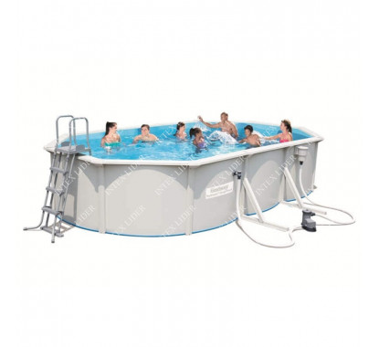 Стальной овальный бассейн Hydrium Oval Pool Set 610х360х120 см, фильтр-насос 5678л/ч
